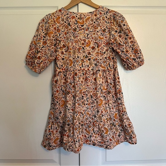OLD NAVY Puff-Sleeve Tiered Floral-Print Swing Dress for Girls Size Large 10/12 - Picture 7 of 9